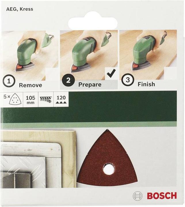 Produktbild Bosch Zubehör Deltaschleifpapier mit Klett (80)