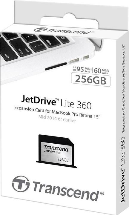 Produktbild Transcend JetDrive Lite 360 MacBook Pro Retina 15 (256 GB, SDXC, U1)