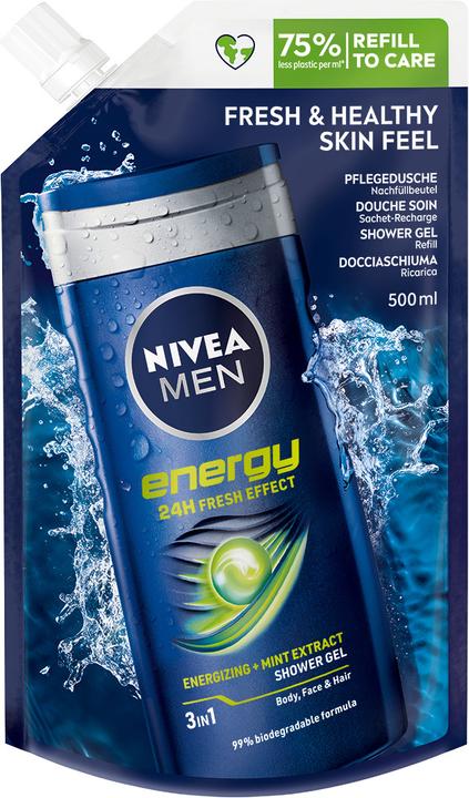 Produktbild Nivea Men DUPLIKAT Pflegedusche Energy Refill (500 ml)
