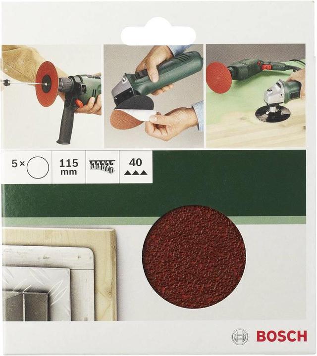 Image du produit Bosch Zubehör Papier abrasif pour le lieu de ponçage (60, 120, 180)