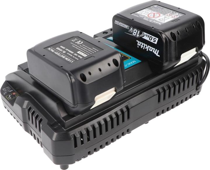 Image du produit AccuCell Chargeur double pour 1 à 2 batteries Makita Li-ion