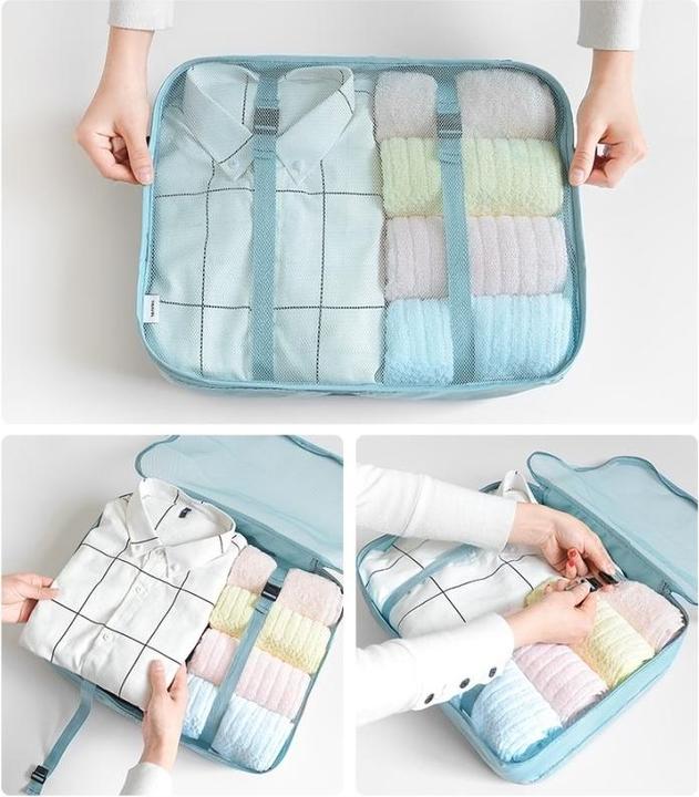 Image du produit Noya Koffer Organizer Reisegepäck Kompressions Kleidertaschen 8in1 Set