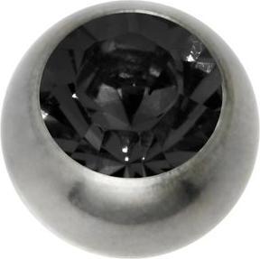 Produktbild Bijouteria 1.2mm Titan Piercingteil (Swarovski Kristall, Titan)
