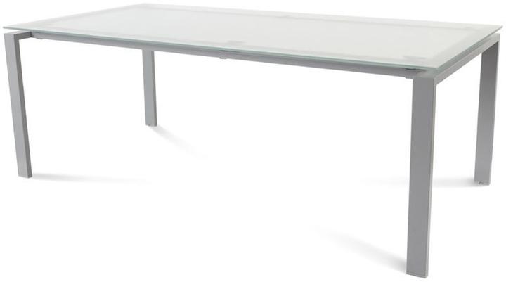 Produktbild Rocada Schreibtisch Total BxTxH 200x100x73cm Gestell grau Platte Glas satiniert (200 x 100 x 73 cm)