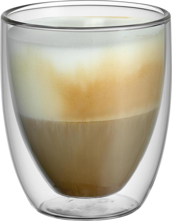 Productafbeelding WMF Dubbelwandige Cappuccino Glazen Set 2st Thermos Glazen 250ml Cult Drijvend Effect (250 ml, 2 x)