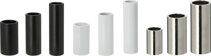 Produktbild Novaliv 2er-Set Stabkerzenhalter SILBER 2,5x5cm Weihnachtsdekoration candle holder Magnet Metall