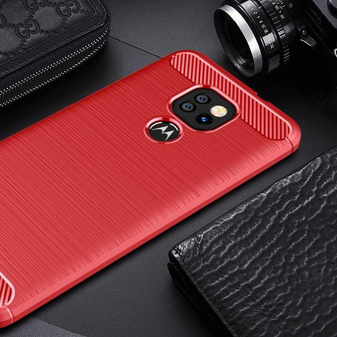 Productafbeelding MU Style Koolstofvezel TPU Softcase-serie (Motorola Moto G9 Play)