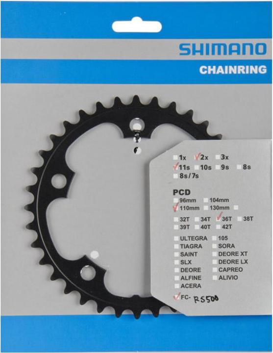 Produktbild Shimano FC-RS500 Kettenblatt 11-fach (36)