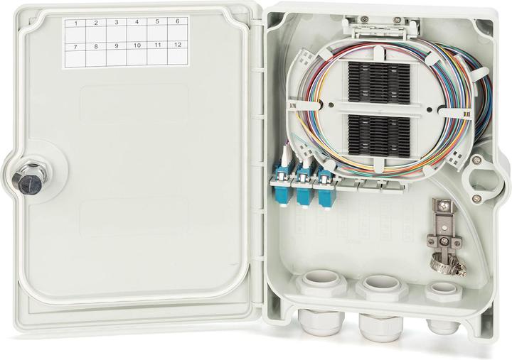Image du produit Digitus Boîtier de distribution FTTH, monomode, LC-PC Raccords pré-connectés, pigtails