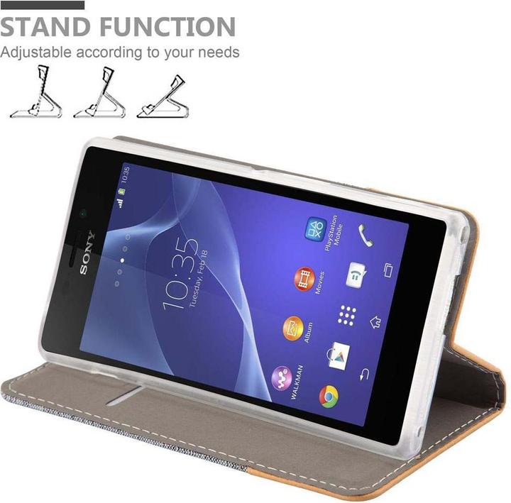 Productafbeelding Cadorabo Boek Jeans Optiek Cover (Xperia M2 Aqua)