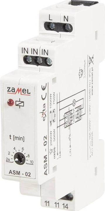Produktbild Zamel ASM-02 Treppenlichtzeitschalter Hutschiene 230 V