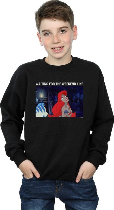 Actual product image Disney Boys The Little Mermaid Waiting For The Weekend Sweatshirt (128)