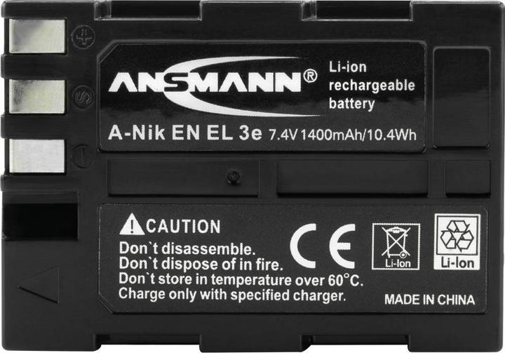 Actual product image Ansmann Nikon EN-EL3e battery (Rechargeable battery)