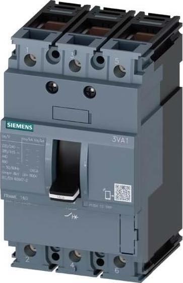 Actual product image Siemens Circuit breaker 3 pole IN 125A 3VA1112-4ED