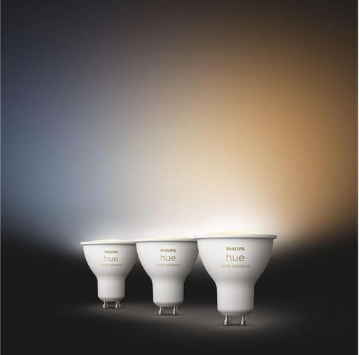 Image du produit Philips Hue White Ambiance (GU10, 4.20 W, 350 lm, 3 x, E)