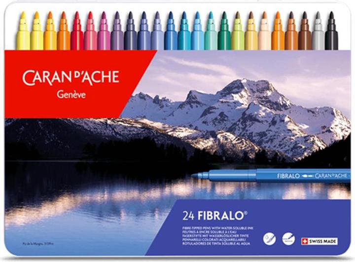 Produktbild Caran d'Ache Fibralo Metallschachtel (Mehrfarbig, 24 x)