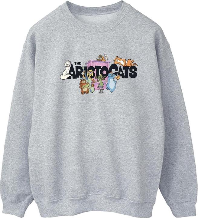 Actual product image Disney Womens/Ladies The Aristocats Music Logo Sweatshirt (XXL)