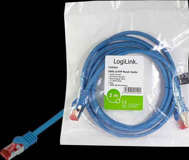 Produktbild LogiLink Netzwerkkabel (S/FTP, CAT6, 1 m)