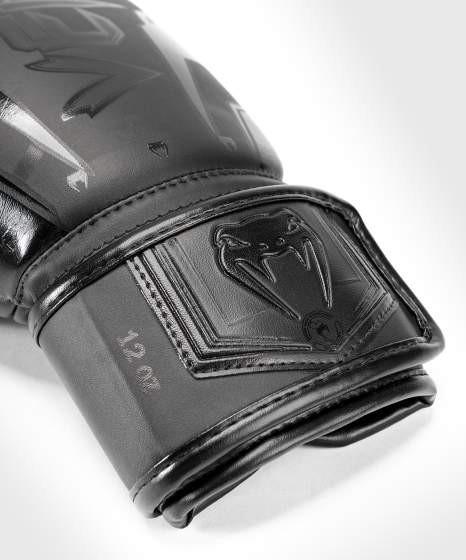 Actual product image Venum Elite Evo Boxing Gloves - Black/Black - 14 Oz (14 OZ, One size)