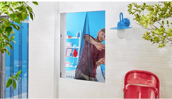 Produktbild tesa 3x Insektenschutz STANDARD für Fenster, mit Klettband, ohne Bohren (130 x 150 cm)