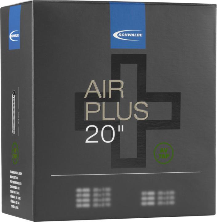 Produktbild Schwalbe Schlauch Air Plus 20" AV7L AP, 54/70-406, AV 40mm (Schrader (AV), 20", 40 mm)
