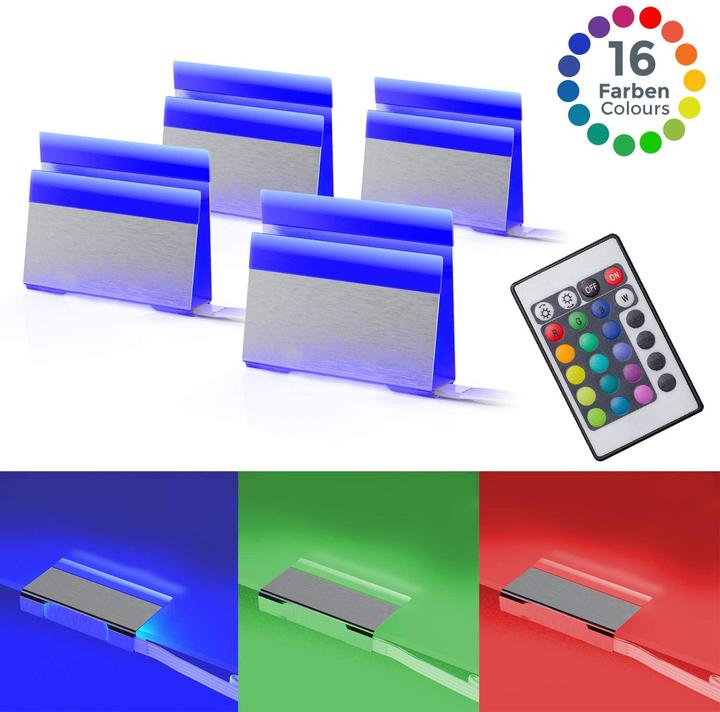 Produktbild B.K.Licht LED Glasbodenbeleuchtung 4er Set