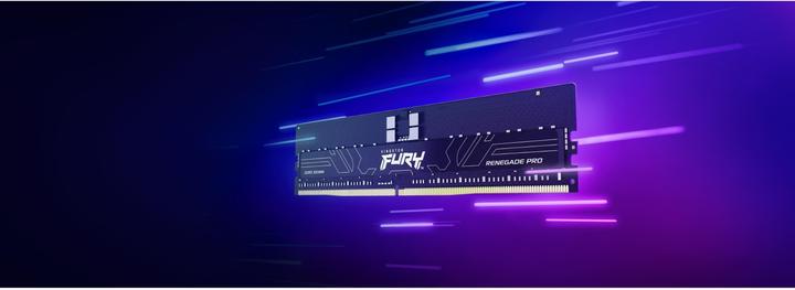 Image du produit Kingston Fury Renegade Pro EXPO 128GB Kit (4 x 32GB), DDR5, 5600MT/s, CL28, Overclockable, ECC, AMD EXPO, RDI (4 x 32GB, 5600 MHz, RAM DDR5, DIMM)