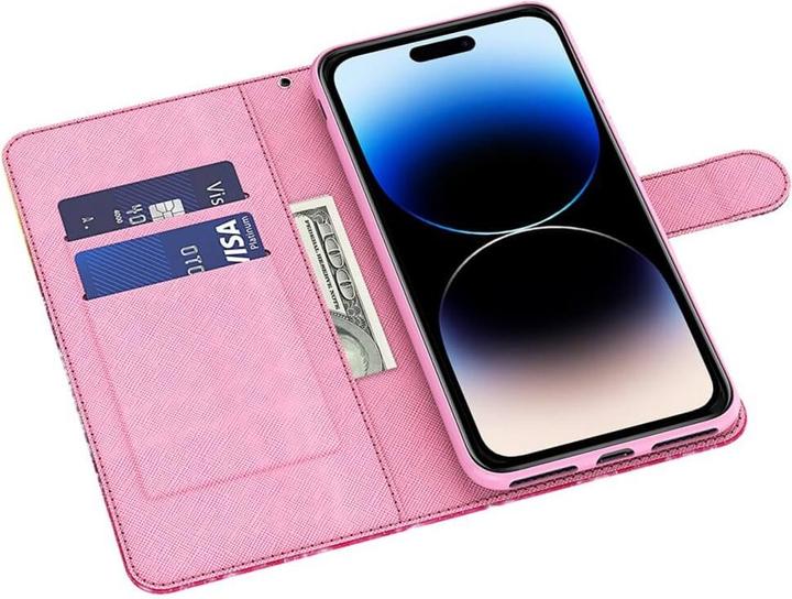 Image du produit Cover-Discount iPhone 15 Plus - Étui effet scintillant arbre rose (Apple iPhone 15 Plus)