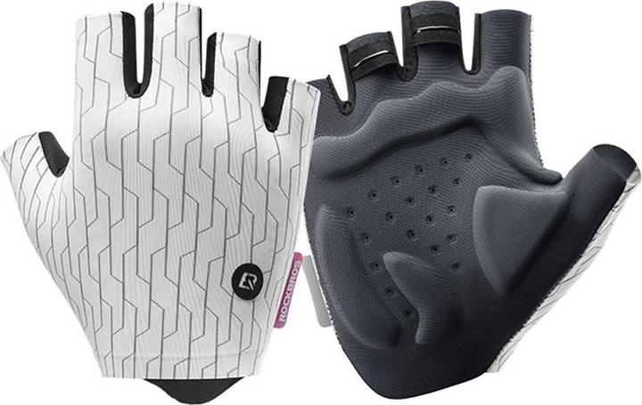 Immagine prodotto Rockbros MTB cycling gloves size: L - white and black (L)