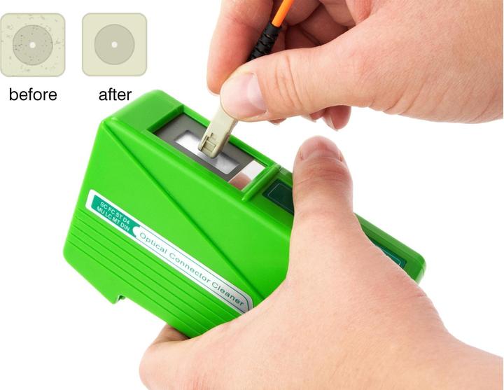 Image du produit Delock Cassette de nettoyage pour fibre optique pour connecteurs avec manchon de 1,25 et 2,50 mm