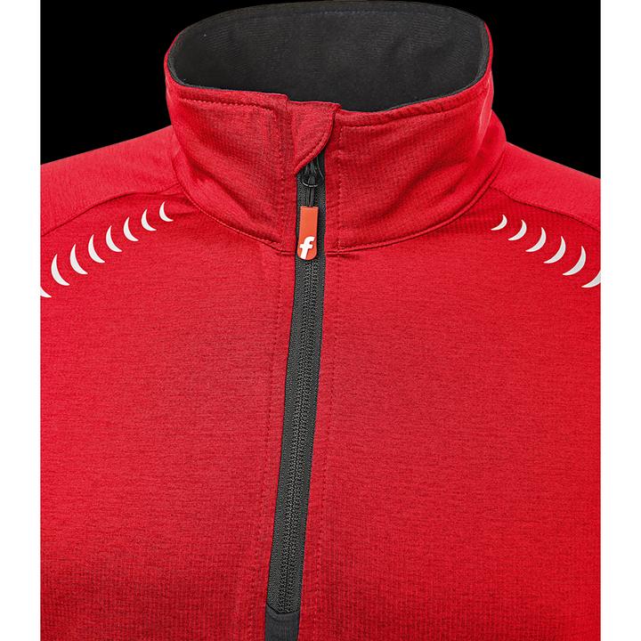 Actual product image Magni Tech fleece jumper red/black mottled size S Fortis Elements (S)