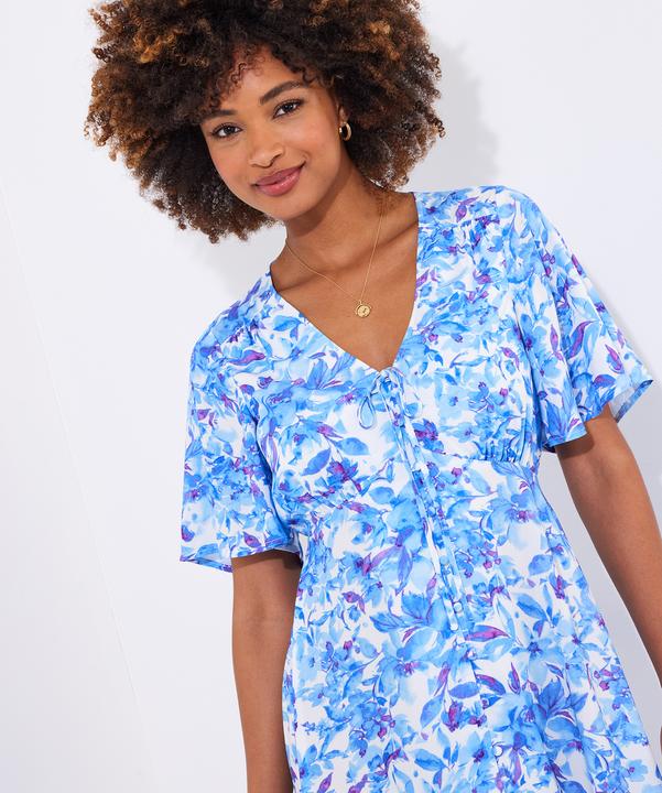 Actual product image Joe Browns Floral Floaty Sleeve Midi Dress (42)