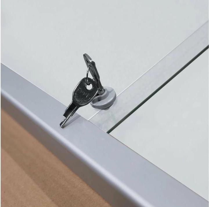 Produktbild Franken Glas-Schaukasten 99x161.5x4.6cm Innenbereich magnetisch Schiebetür