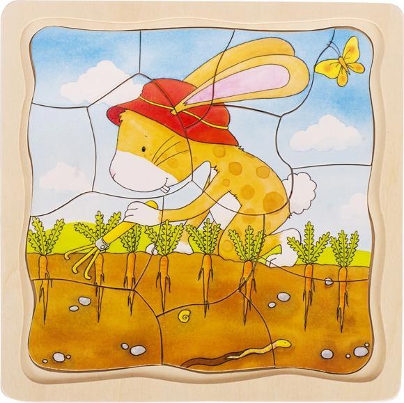 Produktbild Goki Holz Puzzle-Gemüsegarten (53 Teile)