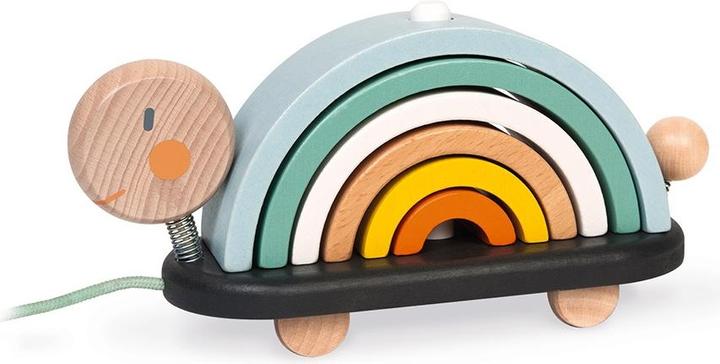 Produktbild Janod Nachziehtier Schildkröte Regenbogen