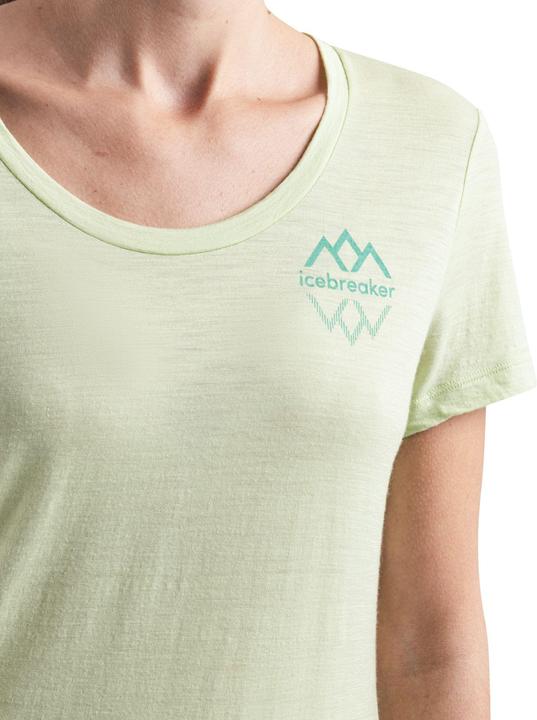 Actual product image Icebreaker Women Merino 150 Tech Lite III SS Scoop Tee Logo Reflections (L)