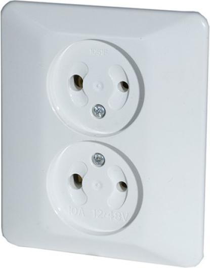 Produktbild Maurelma DC Doppel-Unterputz-Steckdose 12-48V 10A