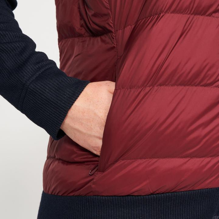 Actual product image Inesis Ladies golf quilted jacket hybrid - CW900 blue/bordeaux