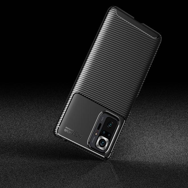 Productafbeelding MU Style Koolstofvezel TPU Softcase-serie (Xiaomi Redmi Note 10 Pro)