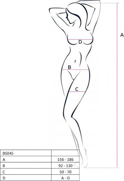 Produktbild Passion Woman Bs045 Bodystocking Weiss Eine Gr?Sse (One Size)