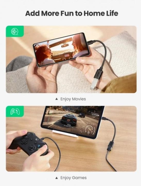 Actual product image Ugreen USB-C to USB 3.0 Adapter Converter (USB Type C, USB-A)