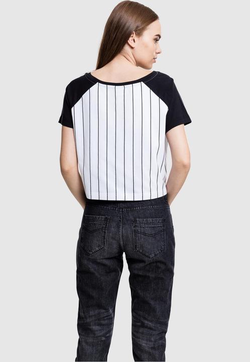 Actual product image Urban Classics Ladies Cropped Baseball Tee (XS)