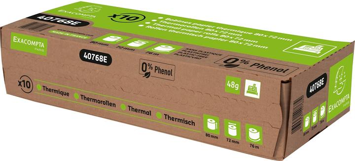 Actual product image Exacompta Thermal roll plastic free