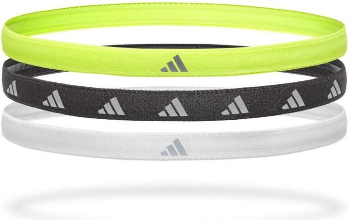 Actual product image adidas Hairbands Lucid Lemon, Schwarz, Silber