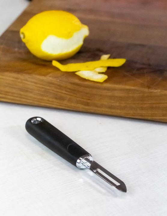 Actual product image Master Class Soft-Grip Stainless Steel Fixed Head Peeler, Carded