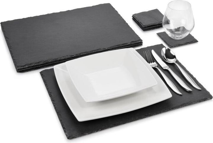 Produktbild Sänger Geschirr Schieferplatten-Set Dinner (4 x, 40 x 30 cm)