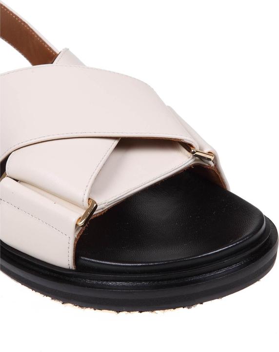 Produktbild Marni fussbett sandal in white leather (37)