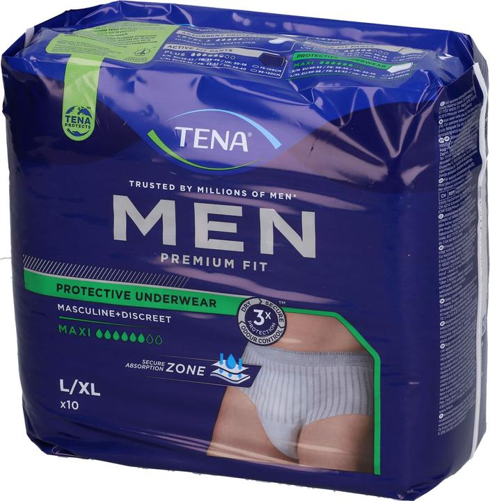 Actual product image Tena Men Premium Fit Underwear (10 x, Large)