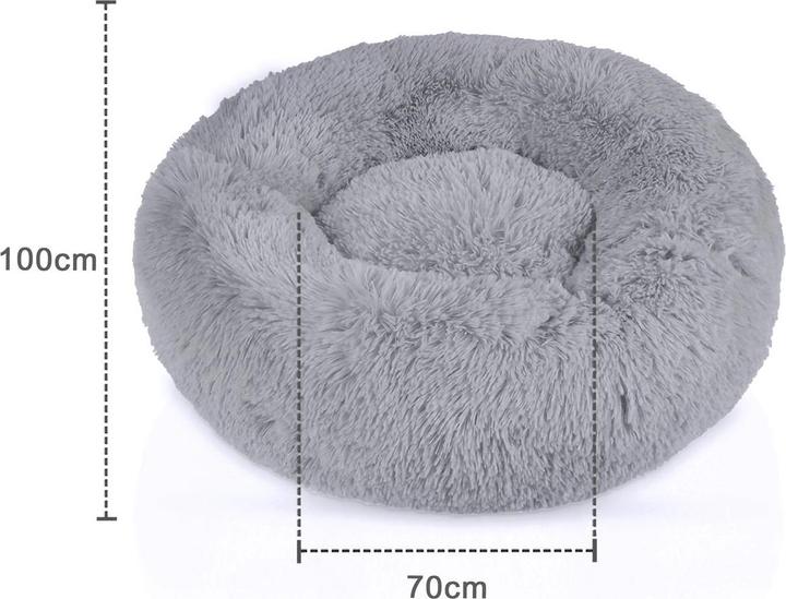 Immagine prodotto Intirilife Letto per animali in grigio diametro 100 cm (Cane, Gatto)