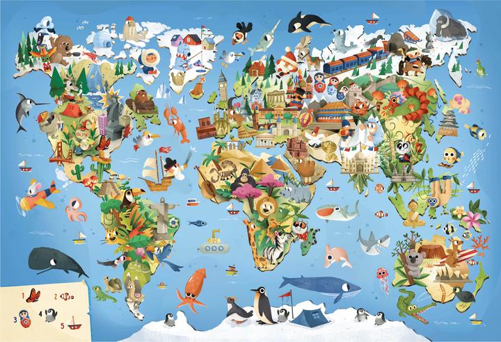 Actual product image The World. My First Puzzle Box (36 pieces)